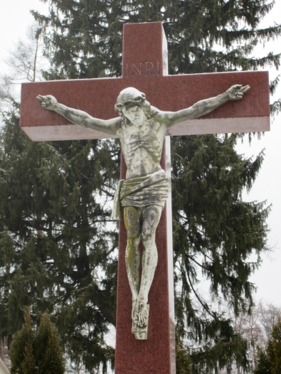 Crucifix Statue in the Oldenburg OSF Cemetery