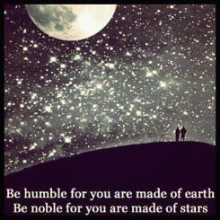 Be hubme for you are made of earth